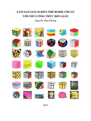 cover image of Làm sao giải 36 biến thể Rubik chuẩn với chỉ 9 công thức đơn giản